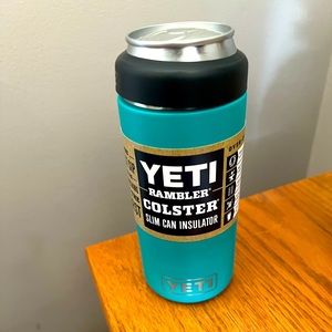 Yeti Aquifer blue. Rambler colster slim. NWT. Retired color